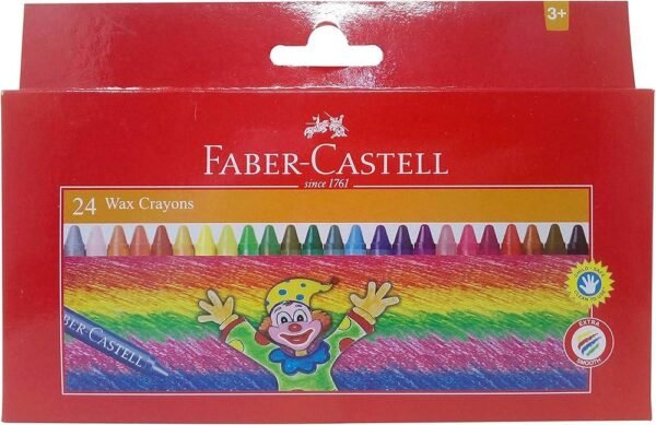 Faber Castell 24 Wax Crayons