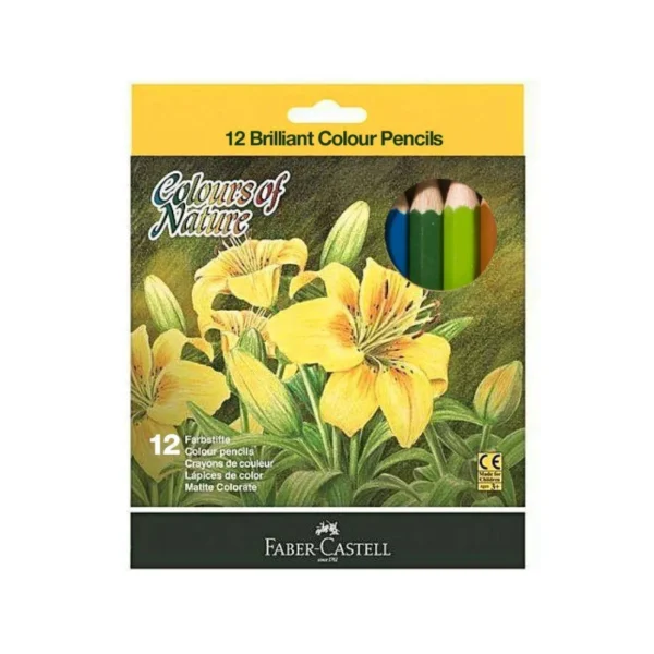 Faber Castell 12 Brilliant Colored Pencils