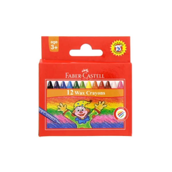 Faber Castell 12 Wax Crayons