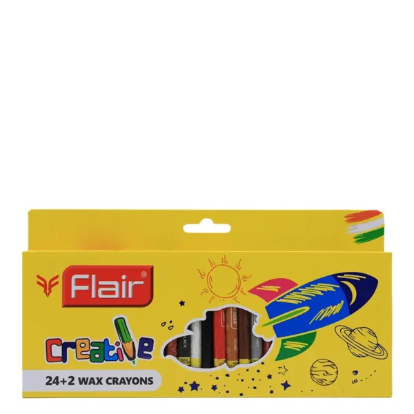 Flair Creative 24+2 Wax Crayons